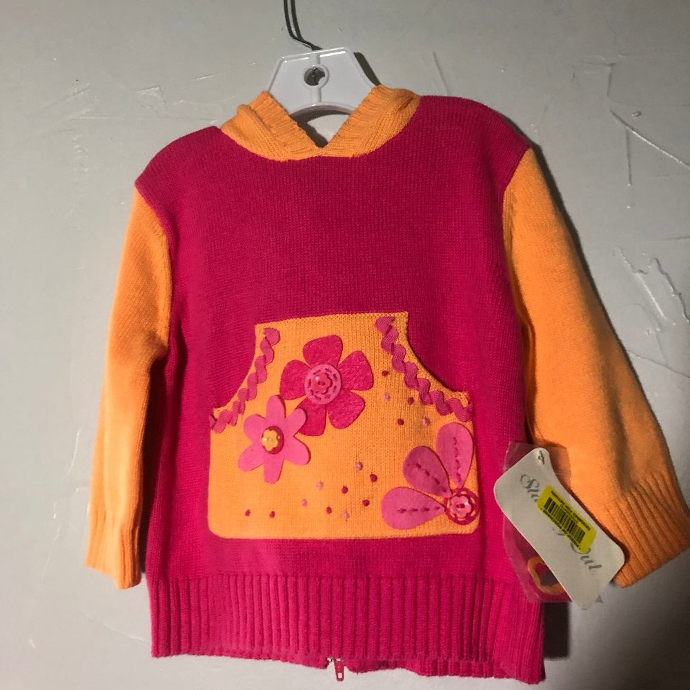 Starting Out Size 18 Months Magenta Sweater w/Hood